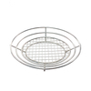 Zhaosheng Hardware - Cesta para servir mesa de comida rápida Cesta para pan ovalada de acero inoxidable