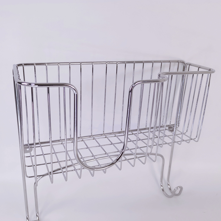 Zhaosheng Hardware - Soporte para tabla de planchar de hierro para montaje en pared, organizador de alambre de metal cromado para tabla de planchar