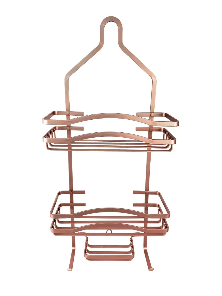 Zhaosheng - Venta al por mayor Carrito de ducha de baño Organizador Cesta de almacenamiento Carrito de ducha de aluminio con ganchos