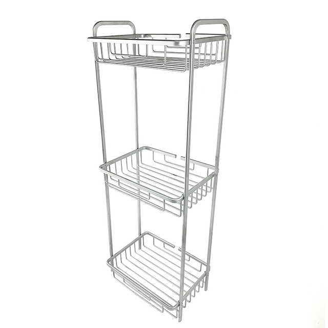 Zhaosheng- Carrito de baño de pie con estante de almacenamiento para baño de primera calidad directo de fábrica con 3 cestas grandes