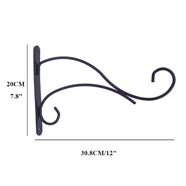 Zhaosheng Hardware - Soporte de pared para plantas, gancho de metal para colgar cestas, linternas, campanillas de viento