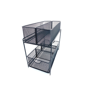 Zhaosheng Hardware - Cesta de gabinete deslizante de 2 niveles debajo del organizador de gabinetes del fregadero