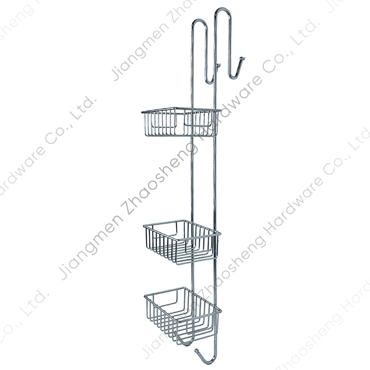 Zhaosheng Hardware - Estante organizador de baño de 3 niveles sobre la puerta, estante organizador de baño para colgar sobre la puerta