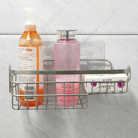 Zhaosheng - Estante de baño de Alambre de Metal, Estante de Almacenamiento de baño montado en la Pared, Carrito de Ducha Adhesivo