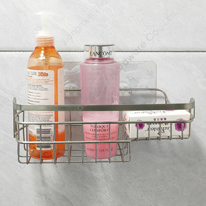 Zhaosheng - Estante de baño de Alambre de Metal, Estante de Almacenamiento de baño montado en la Pared, Carrito de Ducha Adhesivo