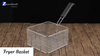 Zhaosheng Hardware - Cesta para freidora de acero inoxidable con mango plegable