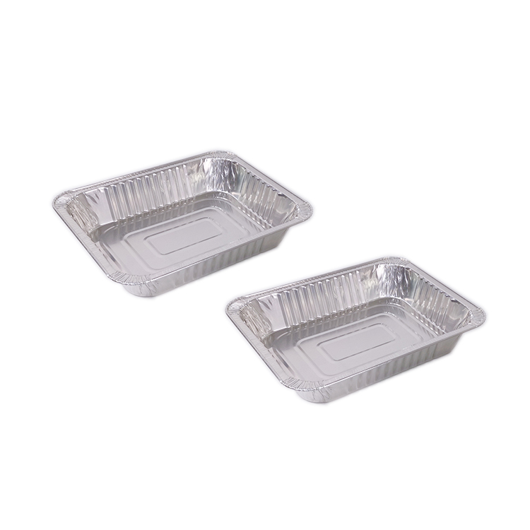 Hardware Zhaosheng - 1/2 Rack de roce de alambre desechable de medio tamaño con sartén de aluminio y cuchara