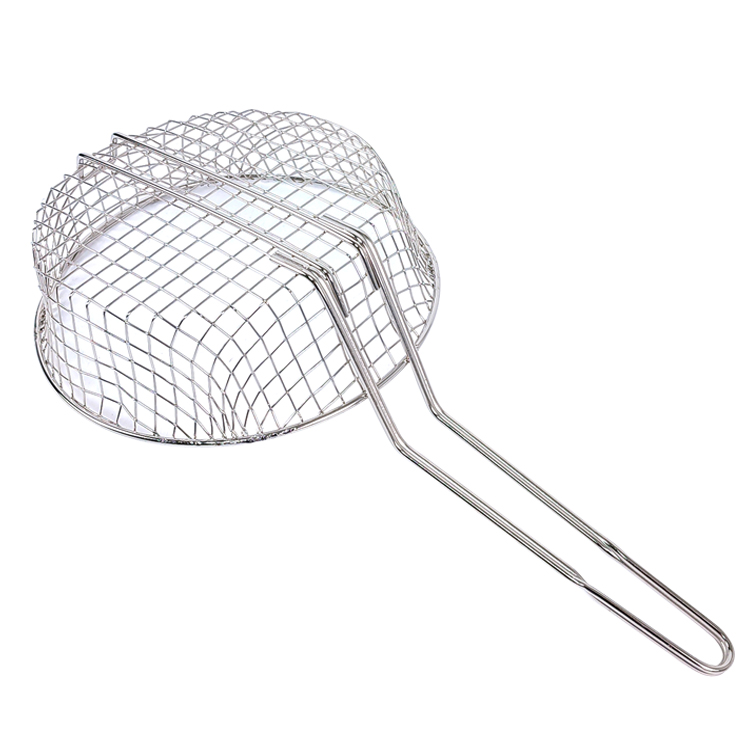 Zhaosheng Hardware - Cesta para freír de malla gruesa de 10.0 in, colador de cocina, cesta culinaria