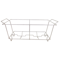 Zhaosheng Hardware - Soporte para calentador de alimentos, bandeja de aluminio, estante para platos para frotar con alambre cromado