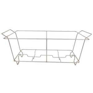 Zhaosheng Hardware - Soporte para calentador de alimentos, bandeja de aluminio, estante para platos para frotar con alambre cromado