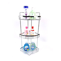 Zhaosheng - Estante de baño Carrito de ducha de esquina de pie de 3 niveles