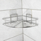 Zhaosheng - Organizador de baño, estante de almacenamiento, sin perforación, estante de ducha, adhesivo, montaje en pared, estante de pared de esquina