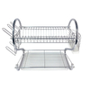 Zhaosheng Hardware - Escurridor de platos de acero inoxidable con 2 niveles