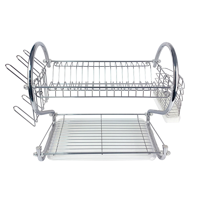 Zhaosheng Hardware - Escurridor de platos de acero inoxidable con 2 niveles