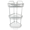 Zhaosheng - Estante de baño de Aluminio, Organizador de Inodoro, Carrito de Ducha, Estante de Almacenamiento de Esquina montado en la Pared