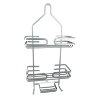 Zhaosheng - Estante de baño colgante para ducha de aluminio con soporte para champú sobre el cabezal de ducha