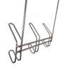Zhaosheng Hardware - Ganchos para colgar sobre la puerta, estante para colgar llaves de baño, perchas de puerta de metal, gancho para ropa y toallas