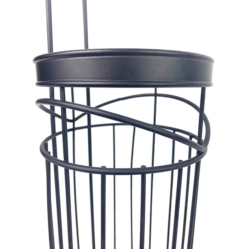 Zhaosheng Hardware - Portarrollos de papel higiénico independiente, portarrollos de papel de alambre negro