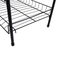 Zhaosheng Hardware - Estante organizador de zapatos de metal negro, estante para zapatos de 4 niveles para entradas