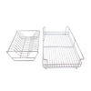 Zhaosheng Hardware - Estante para platos de acero inoxidable, escurridor de platos de 2 niveles, ideal para platos, platos, tazas y cuencos