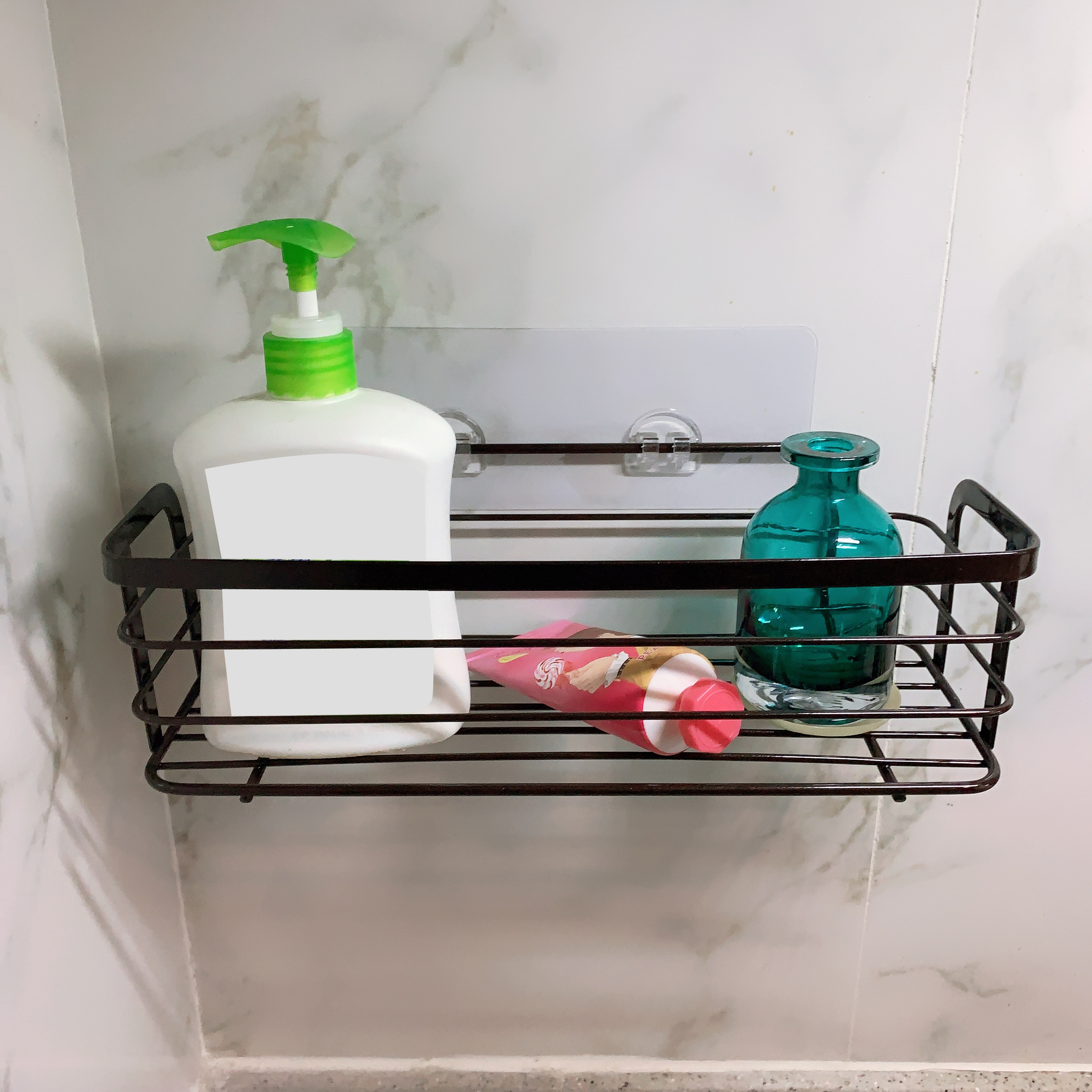 Zhaosheng - Cesta de baño Organizador de Ducha Estante de baño Estante de baño Multiusos montado en la Pared Estante de Ducha