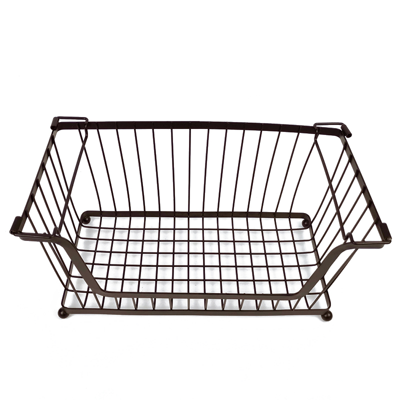 Zhaosheng Hardware - Organizador de cesta de almacenamiento de alambre para cesta de frutas y verduras de metal para lavandería