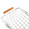 Zhaosheng Hardware - Almacenamiento de mesa de cesta de alambre pequeño decorativo con mango de madera