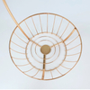 Zhaosheng Hardware - Organizador decorativo de frutas de alambre dorado, estante de hierro, cesta de frutas de metal con soporte para plátanos