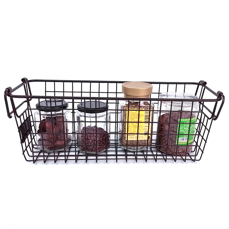 Zhaosheng Hardware - Cesta de alambre apilable, almacenamiento de cocina en el hogar, cesta de verduras de metal, organización de despensa