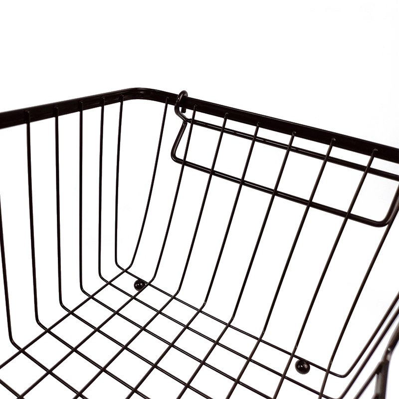 Zhaosheng Hardware - Cestas de almacenamiento apilables, cesta de alambre de metal para cocina, despensa del hogar