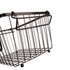 Zhaosheng Hardware - Cestas de almacenamiento apilables, cesta de alambre de metal para cocina, despensa del hogar