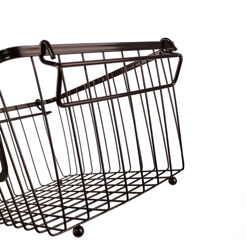 Zhaosheng Hardware - Cestas de almacenamiento apilables, cesta de alambre de metal para cocina, despensa del hogar