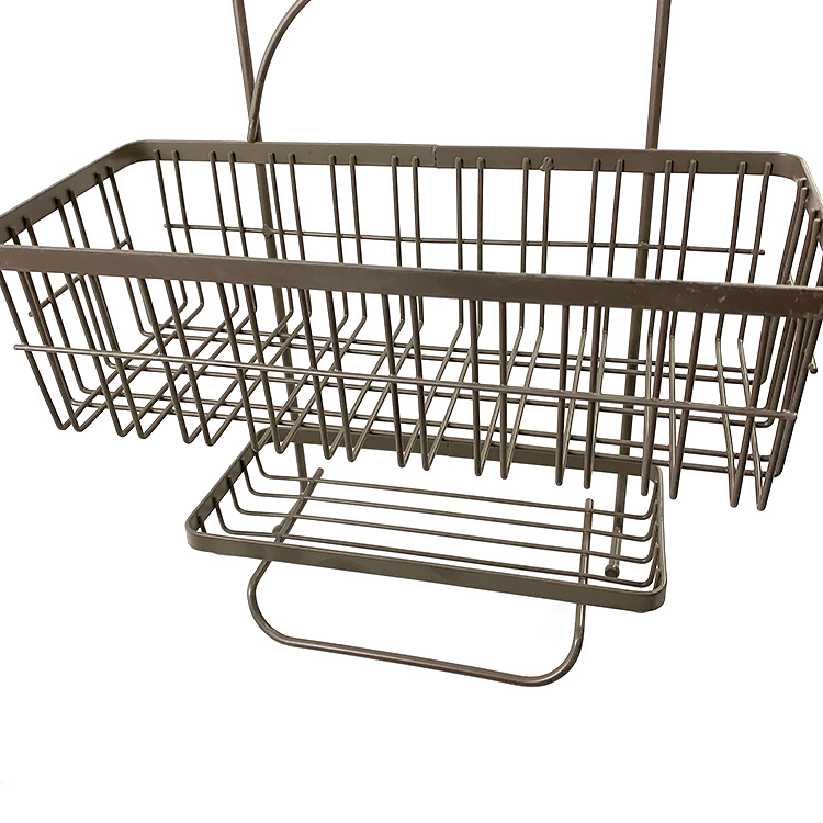 Zhaosheng - Estante de almacenamiento para baño, estante de ducha de metal, carrito de ducha colgante