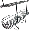 Zhaosheng - Estante para cesta de ducha sin perforación, estante de ducha de metal para baño montado en la pared