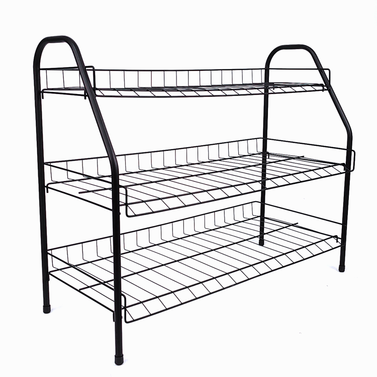 Zhaosheng Hardware - Estante de metal para zapatos, organizador ajustable para zapatos para el gabinete de entrada del hogar