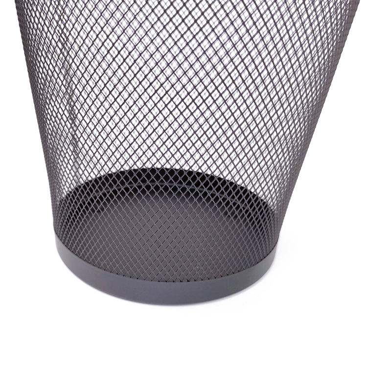 Zhaosheng Hardware - Papelera de oficina al por mayor Papelera de malla metálica Papelera redonda Cesta de basura de oficina Papelera de malla