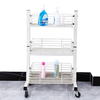 Zhaosheng Hardware - Carro organizador de almacenamiento de baño de metal multifunción de 3 niveles con ruedas