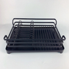 Zhaosheng Hardware - Escurridor de platos de cocina de un solo nivel, estante para platos de aluminio negro