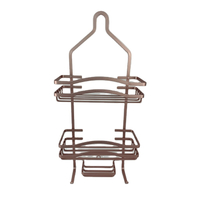 Zhaosheng - Venta al por mayor Carrito de ducha de baño Organizador Cesta de almacenamiento Carrito de ducha de aluminio con ganchos