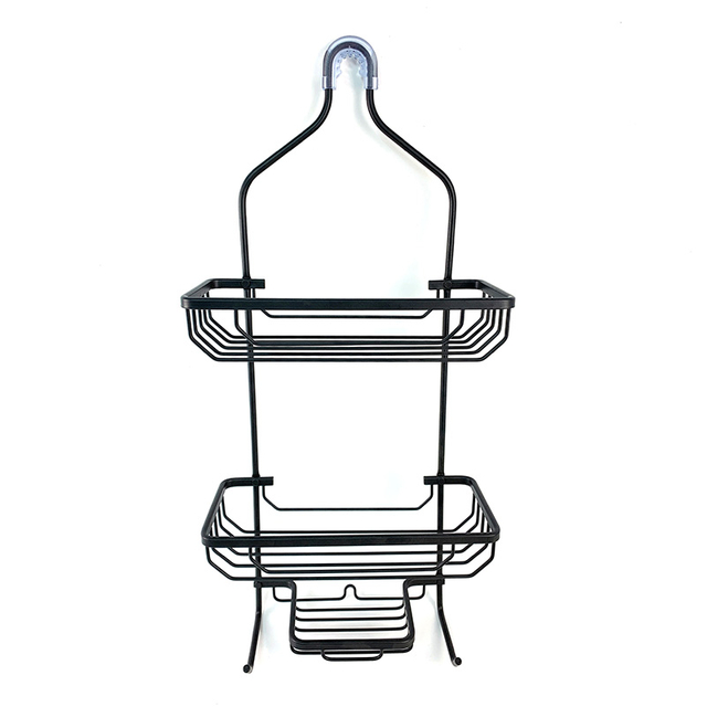 Zhaosheng - Estante de baño Estante de Ducha Estante de Ducha Colgante Negro Organizador de Cesta Organizador de Ducha de Aluminio Moderno
