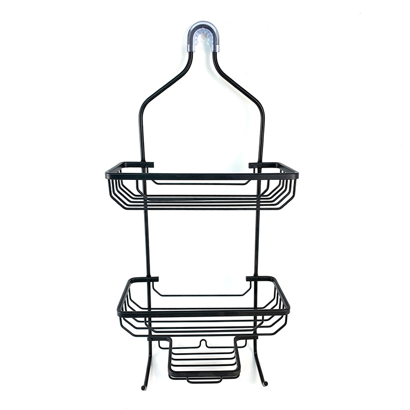 Zhaosheng - Estante de baño Estante de Ducha Estante de Ducha Colgante Negro Organizador de Cesta Organizador de Ducha de Aluminio Moderno