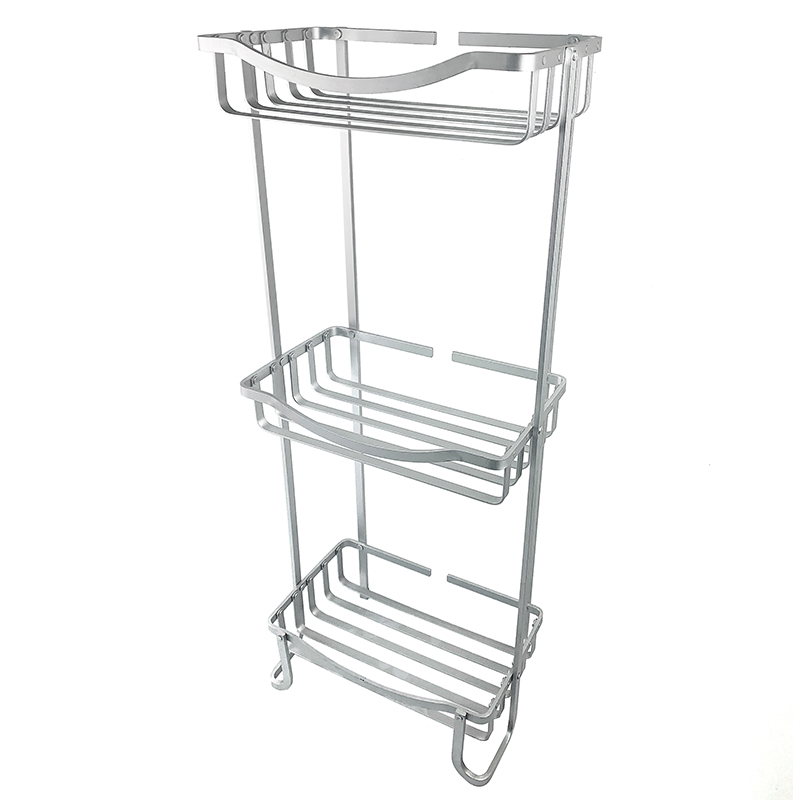 Zhaosheng - Estante de almacenamiento para baño, accesorios, estante para el suelo, estante independiente para baño de aluminio