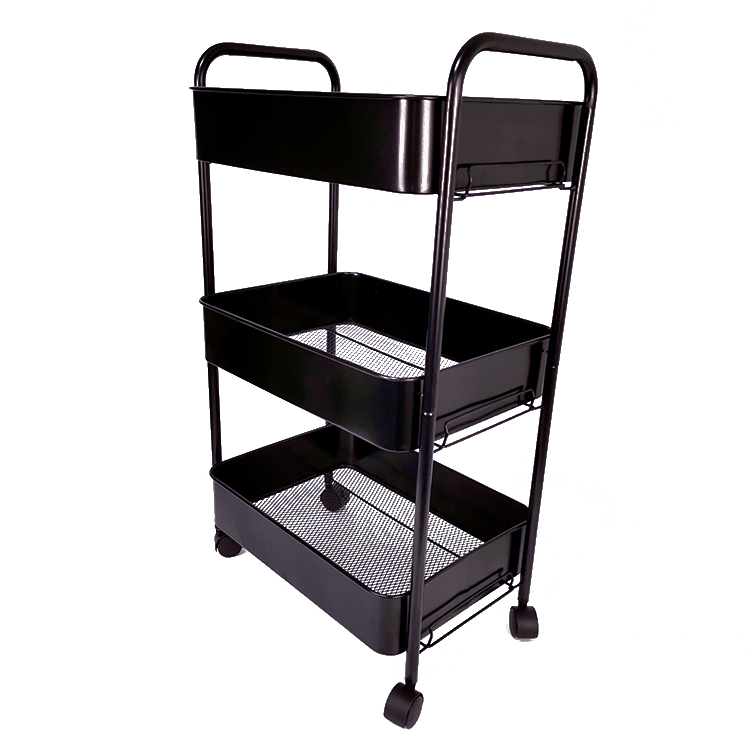 Zhaosheng Hardware - Carro utilitario con ruedas de metal Carro de almacenamiento móvil Carro de arte artesanal para cocina, baño, oficina