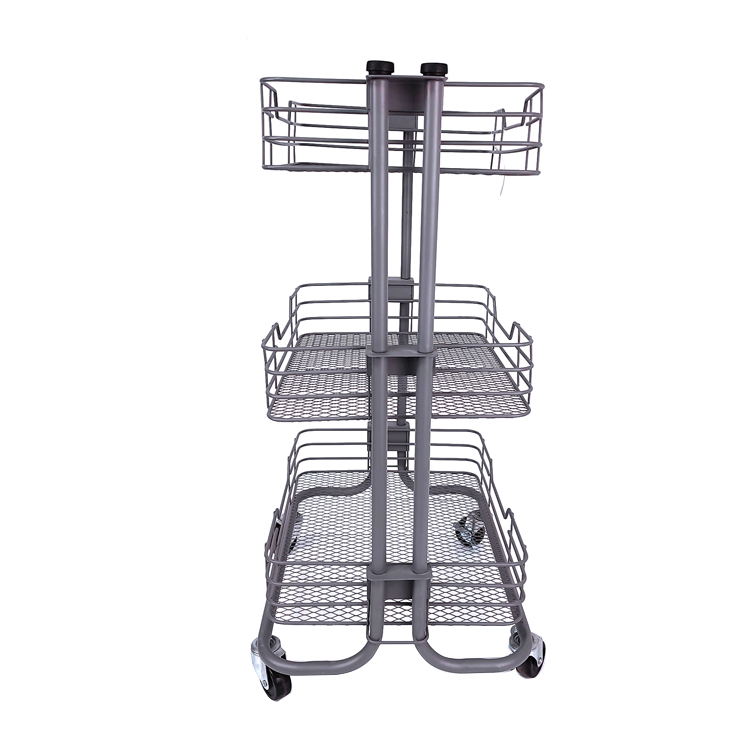 Carro de almacenamiento de verduras de metal