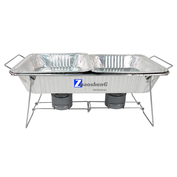 Zhaosheng Hardware - Rejilla plegable para calentador de alimentos, rejilla plegable de alambre para sartenes de tamaño completo