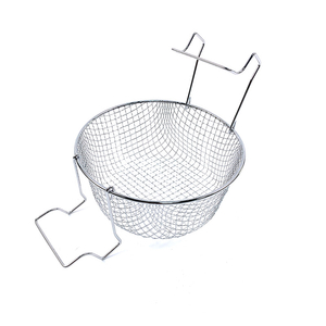 Zhaosheng Hardware - Cesta redonda para freír con mango plegable