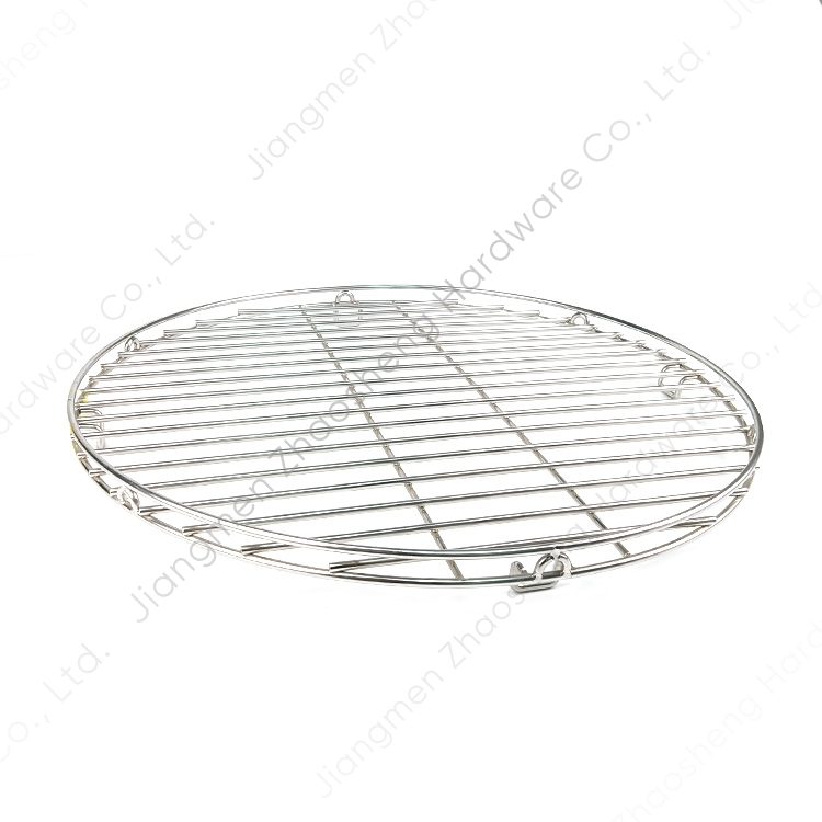 Zhaosheng Hardware - Rejilla redonda para fogatas de gas para exteriores, rejilla para servir, rejilla para cocinar, rejilla para barbacoa de acero inoxidable
