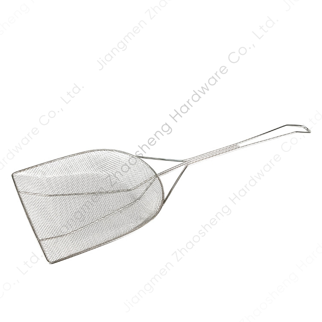 Zhaosheng Hardware - Pala de virutas de chicharrones de acero inoxidable, cuchara de filtro de alimentos, cuchara de malla, espumadera para freír