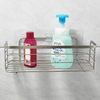 Zhaosheng - Cesta de almacenamiento colgante de acero inoxidable para baño, estante esquinero, paquete de 2, carrito de ducha adhesivo