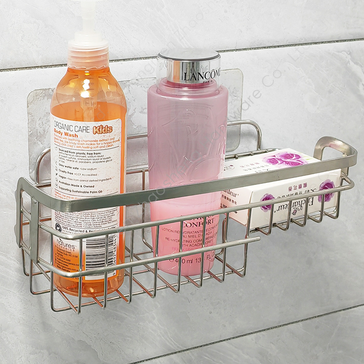 Zhaosheng - Estante de baño de Alambre de Metal, Estante de Almacenamiento de baño montado en la Pared, Carrito de Ducha Adhesivo